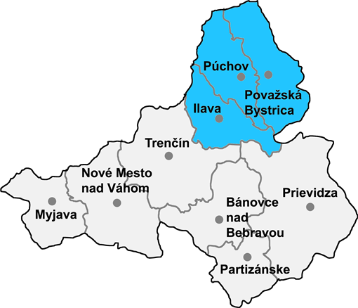 Pracovisko Archív Považská Bystrica - územná pôsobnosť